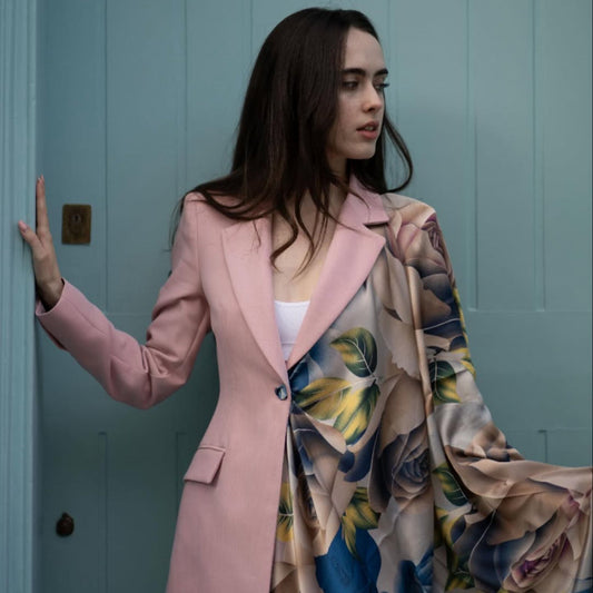 Leni Floral Silk Stole