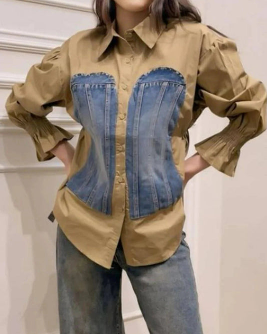 Wacol Denim Detail Shirt