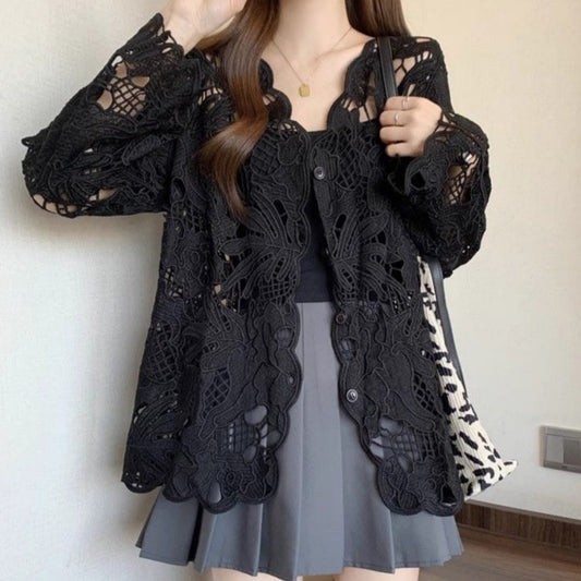 Luna Veil Lace Shirt