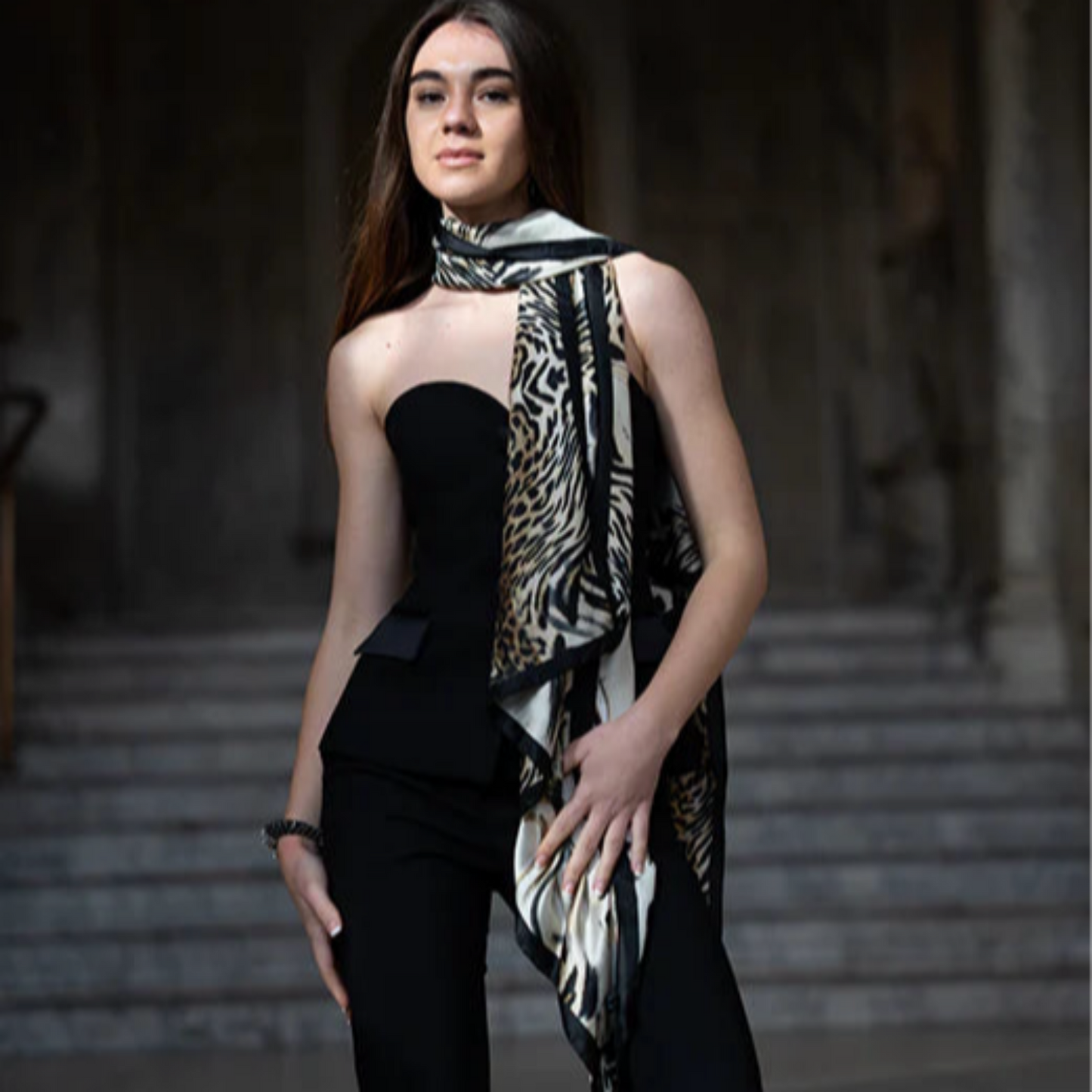 Luxe Savannah Silk Scarf