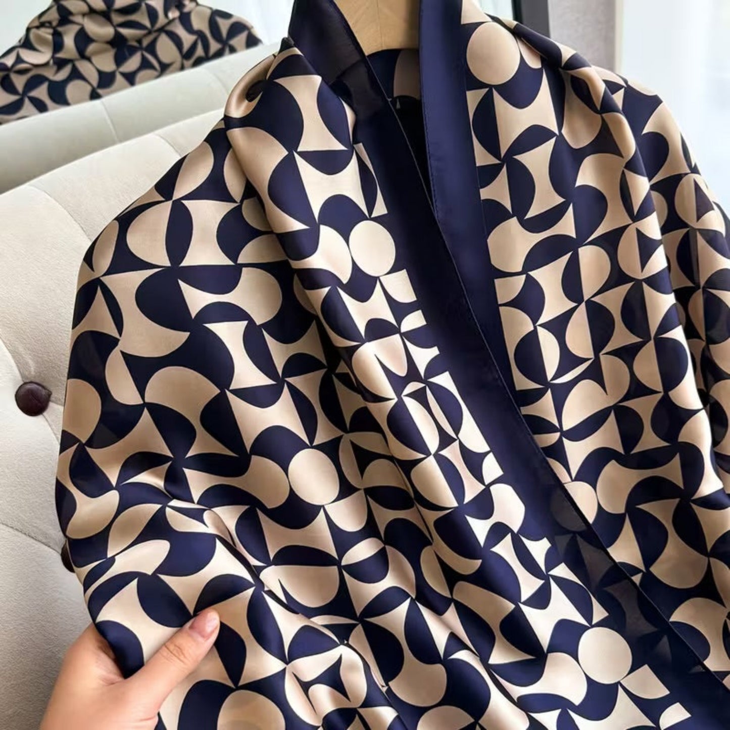 Elegant silk stole for ethnic and western wear