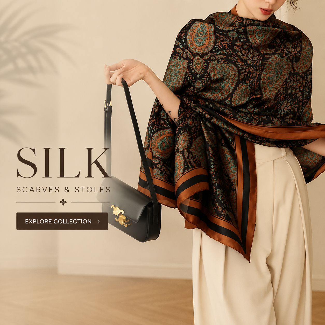 Silk-feel Scarves and Stoles from Westery Fashion House 