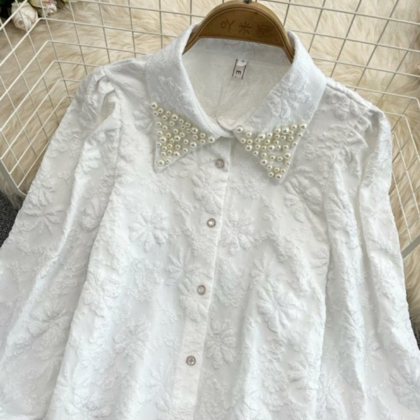 Serbia Pearled Jacquard Shirt
