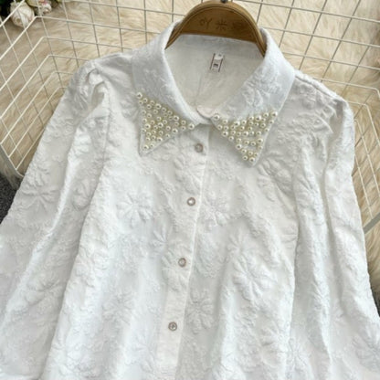 Serbia Pearled Jacquard Shirt