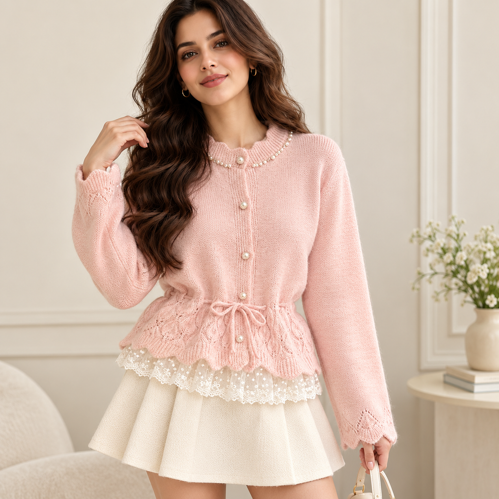 The Rosé Belle Cardigan