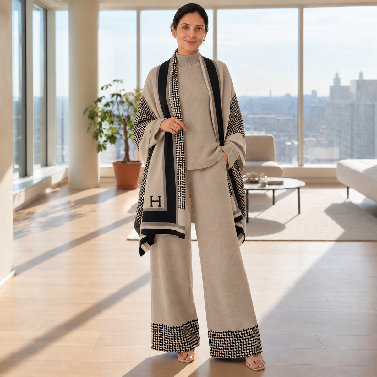 The Heritage Houndstooth Knit Co-ord Set