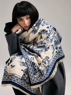 The Bleu Jardin Cashmere Wrap
