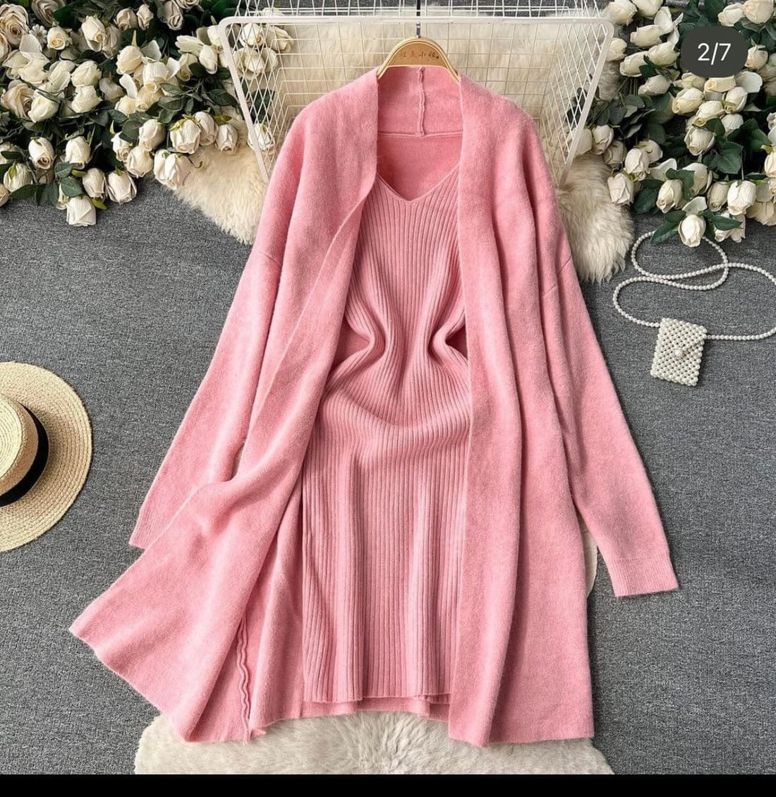 Phoni Winter Dress With Shrug