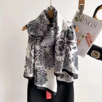 Miss Elegant Floral Silk Scarf