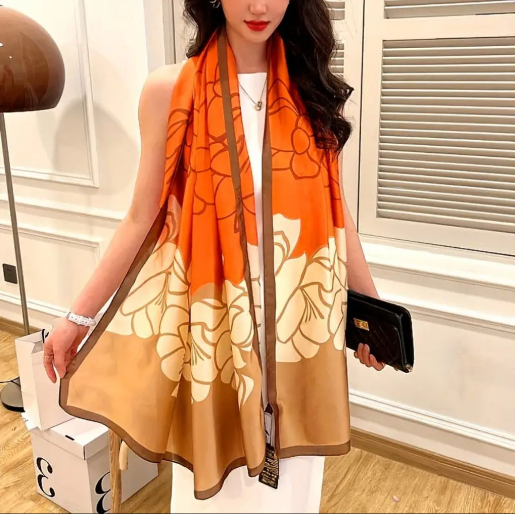 Saffron Bloom Luxe Stole