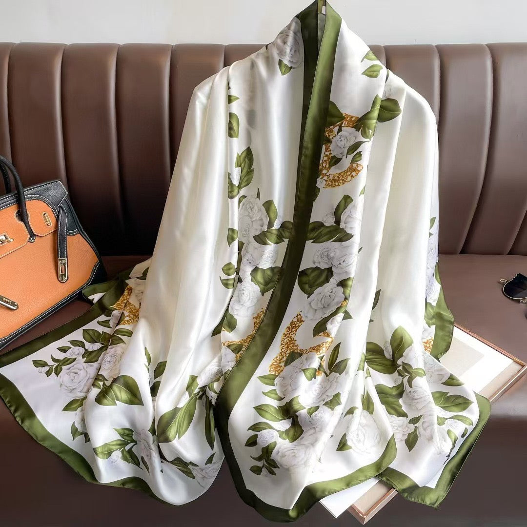 Biz Opulent Bloom Silk Scarf