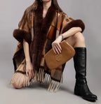 Cayman Premium Winter Capes With Fur Detailing