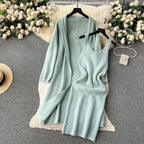 Phoni Winter Dress With Shrug
