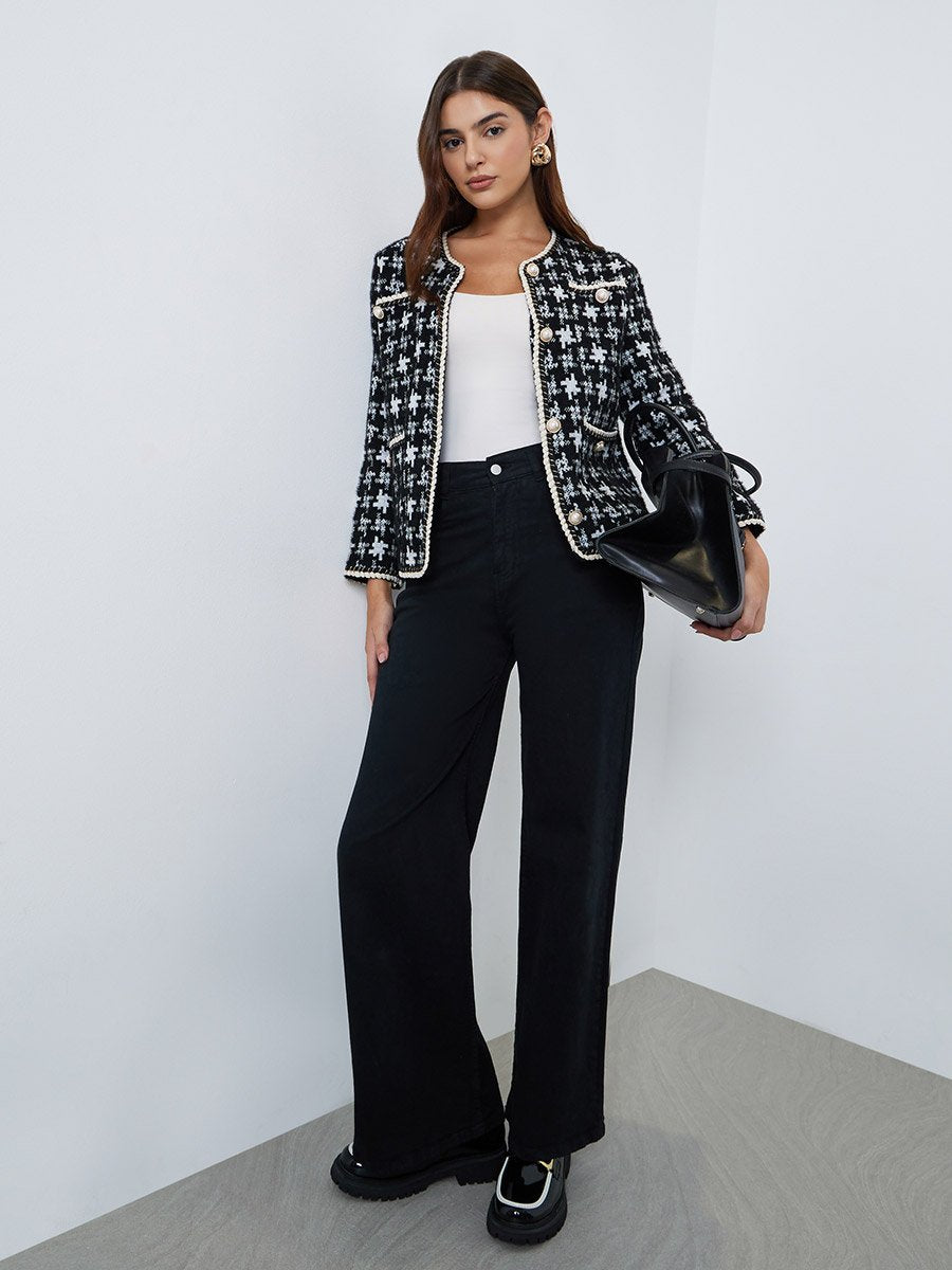 The Étoile Tweed Knit Cardigan