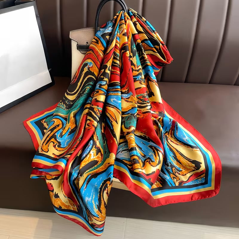 Aurora Luxe Abstract Silk Stole