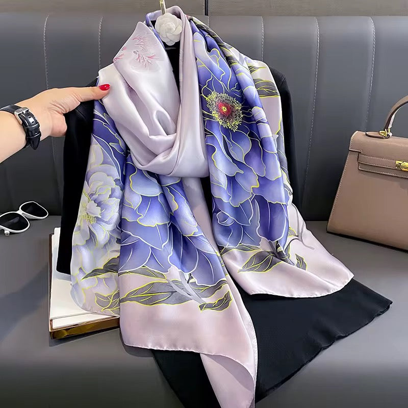 Bev Floral Silk Stole