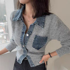 Kever Denim Detailed Sweater