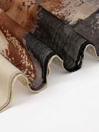 The Mocha Brushstroke Linen Stole