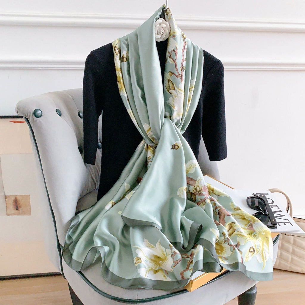 Sage Magnolia Bloom Stole