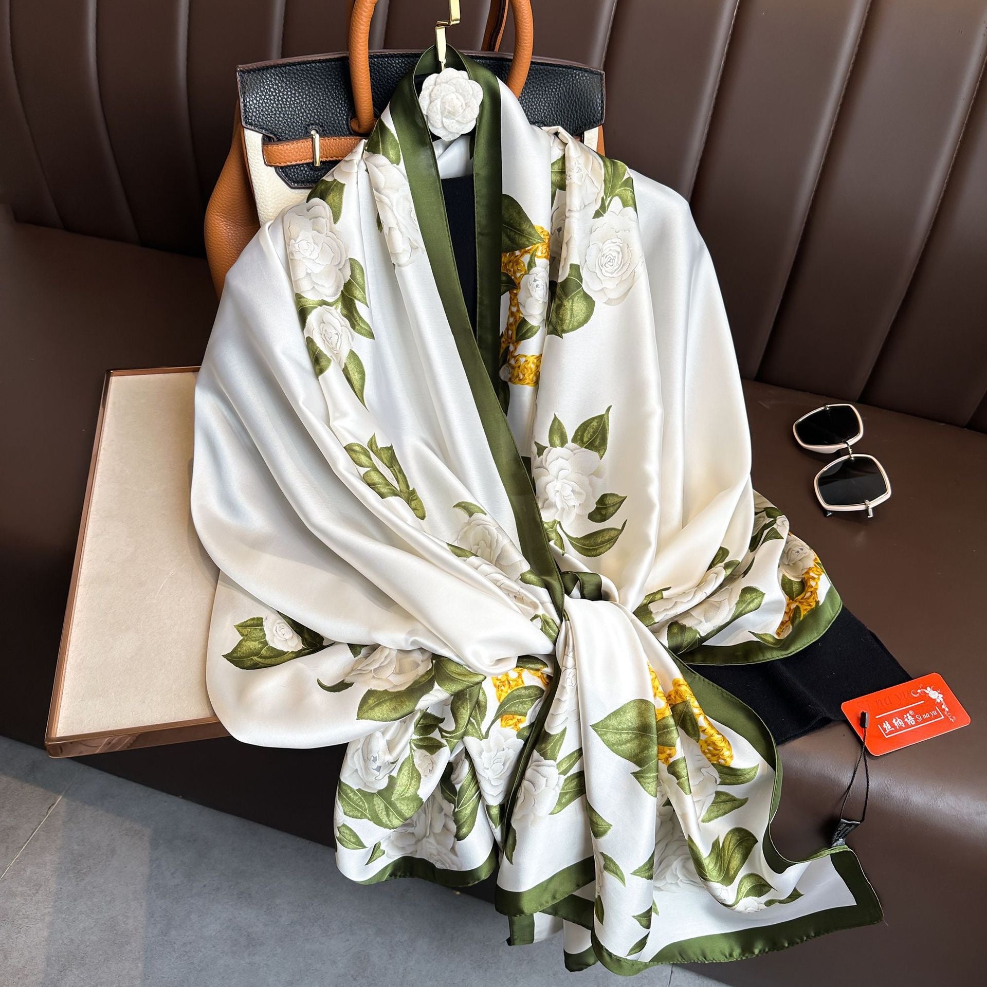 Biz Opulent Bloom Silk Scarf