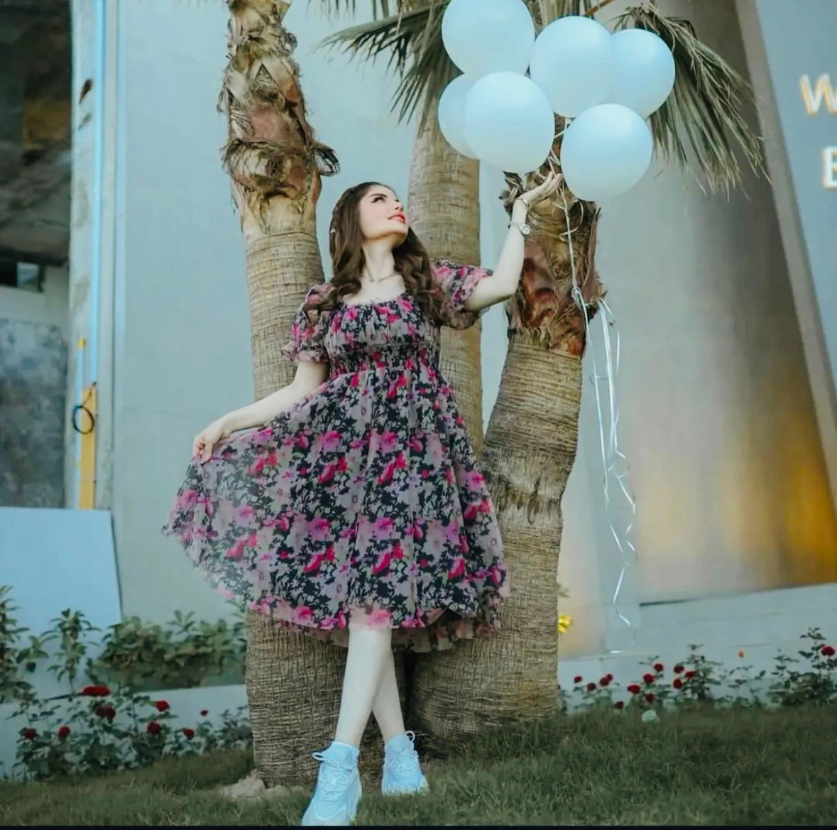 Dalnaz floral dress