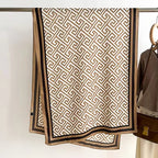 Monogram Style Maze Luxe Stole