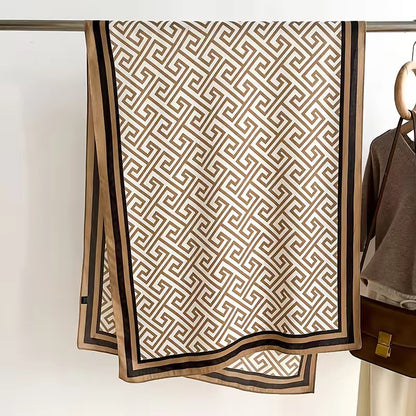 Monogram Style Maze Luxe Stole