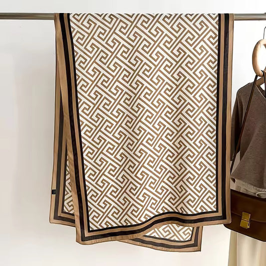 Monogram Style Maze Luxe Stole