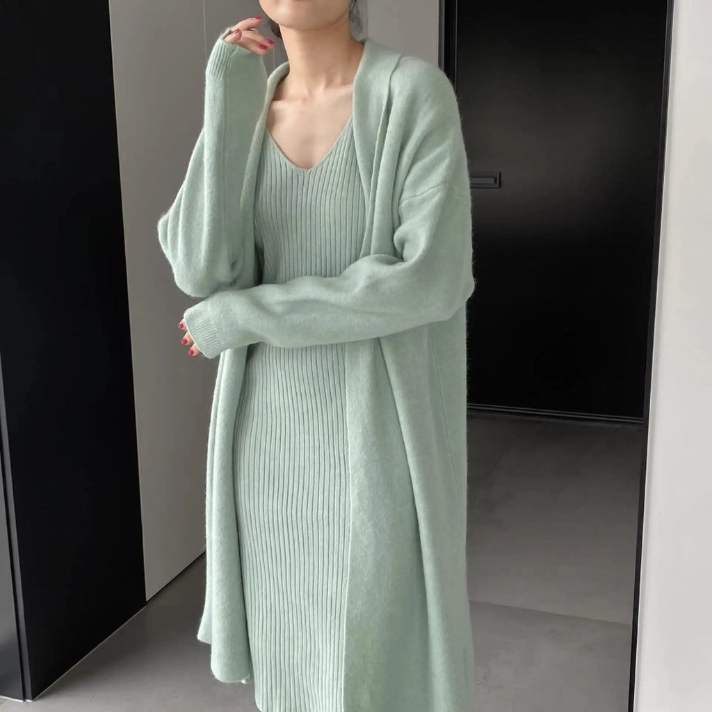 Phoni Winter Dress With Shrug