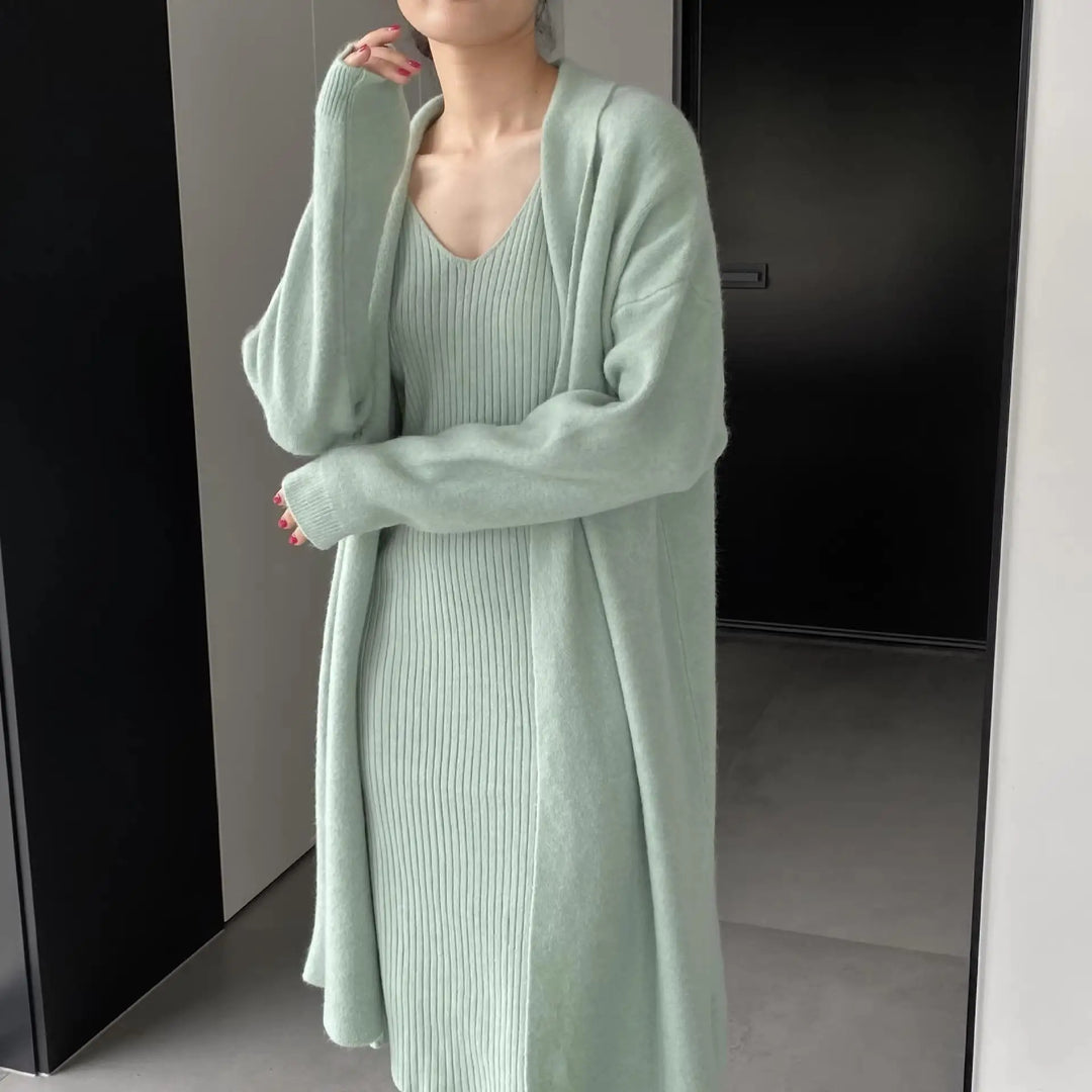 Phoni Winter Dress With Shrug