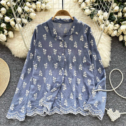 Ceci Embroidered Statement Shirt