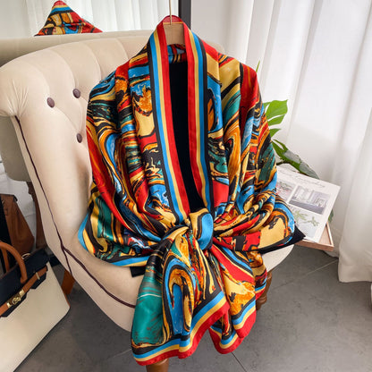 Aurora Luxe Abstract Silk Stole