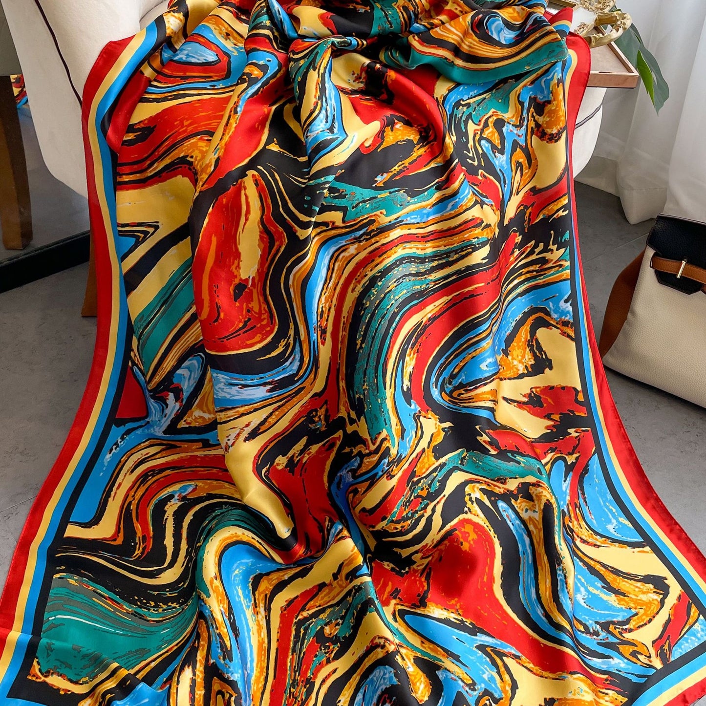 Aurora Luxe Abstract Silk Stole