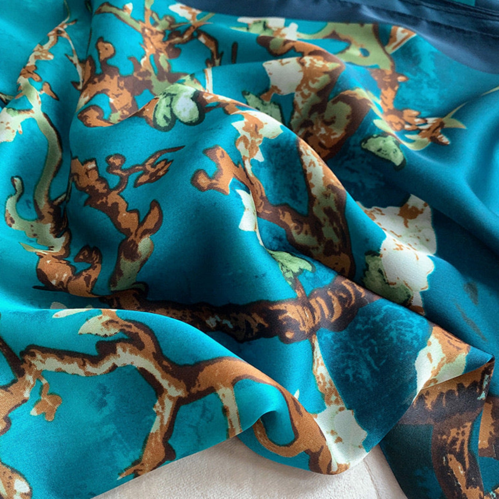 Azure Blossom Stole