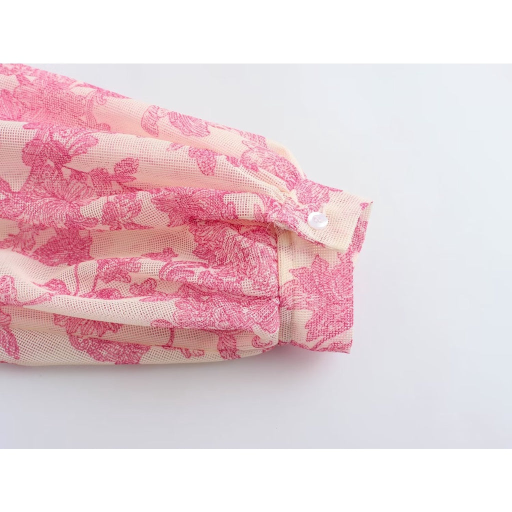 Cleopatra Smock Floral Shirt