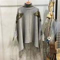 Hein Eagle Embellished Cape