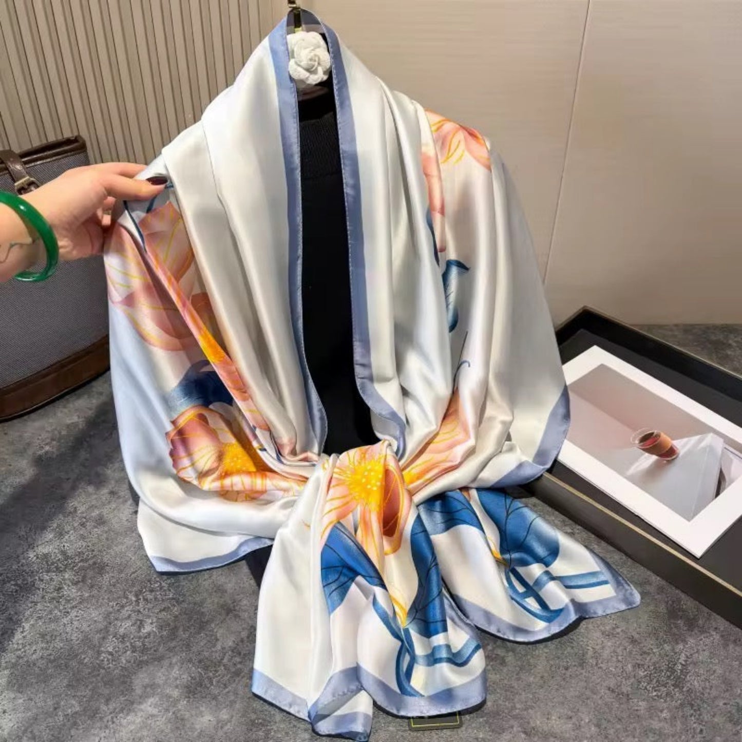 Blush Bloom Luxe Printed Stole