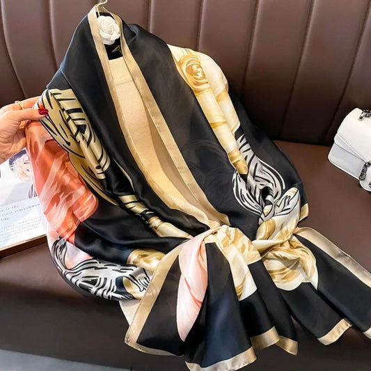 Blush Noir Luxury Printed Scarf