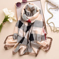 Bub Checked Silk Stole