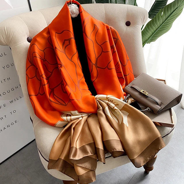 Saffron Bloom Luxe Stole