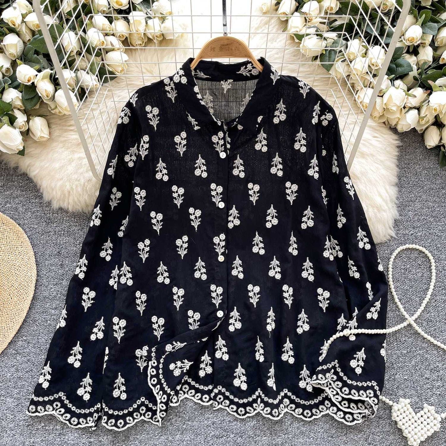 Ceci Embroidered Statement Shirt