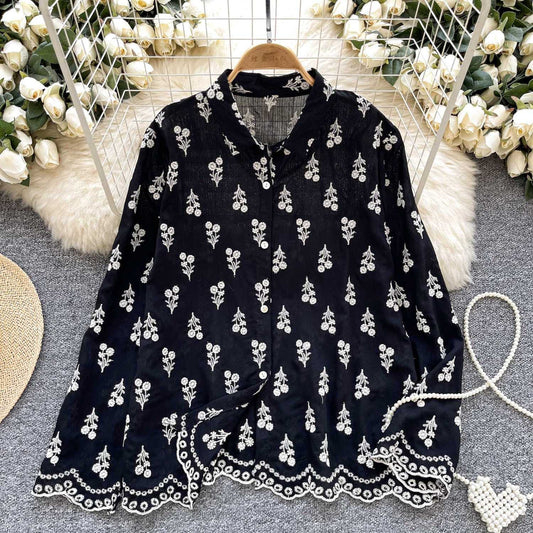 Ceci Embroidered Statement Shirt