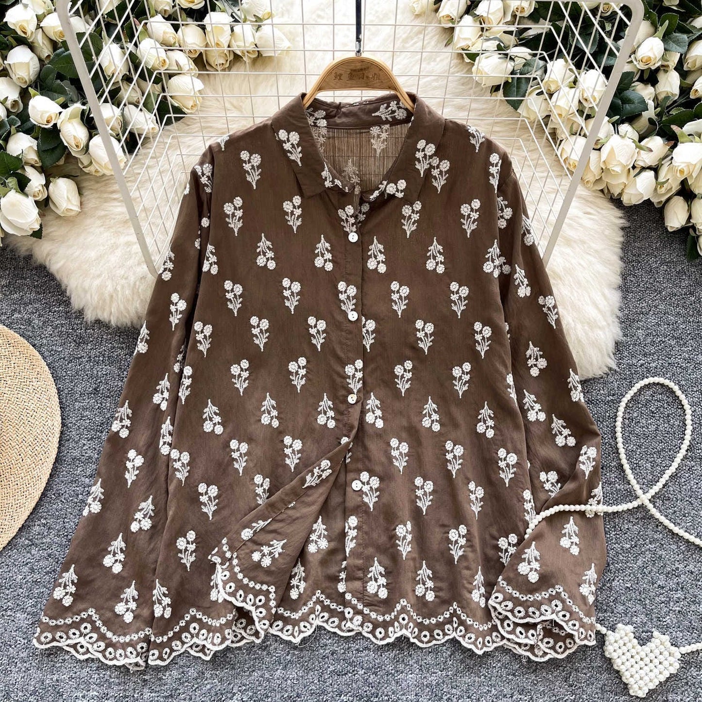 Ceci Embroidered Statement Shirt