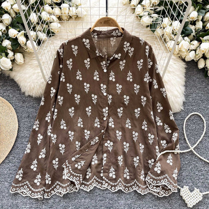 Ceci Embroidered Statement Shirt