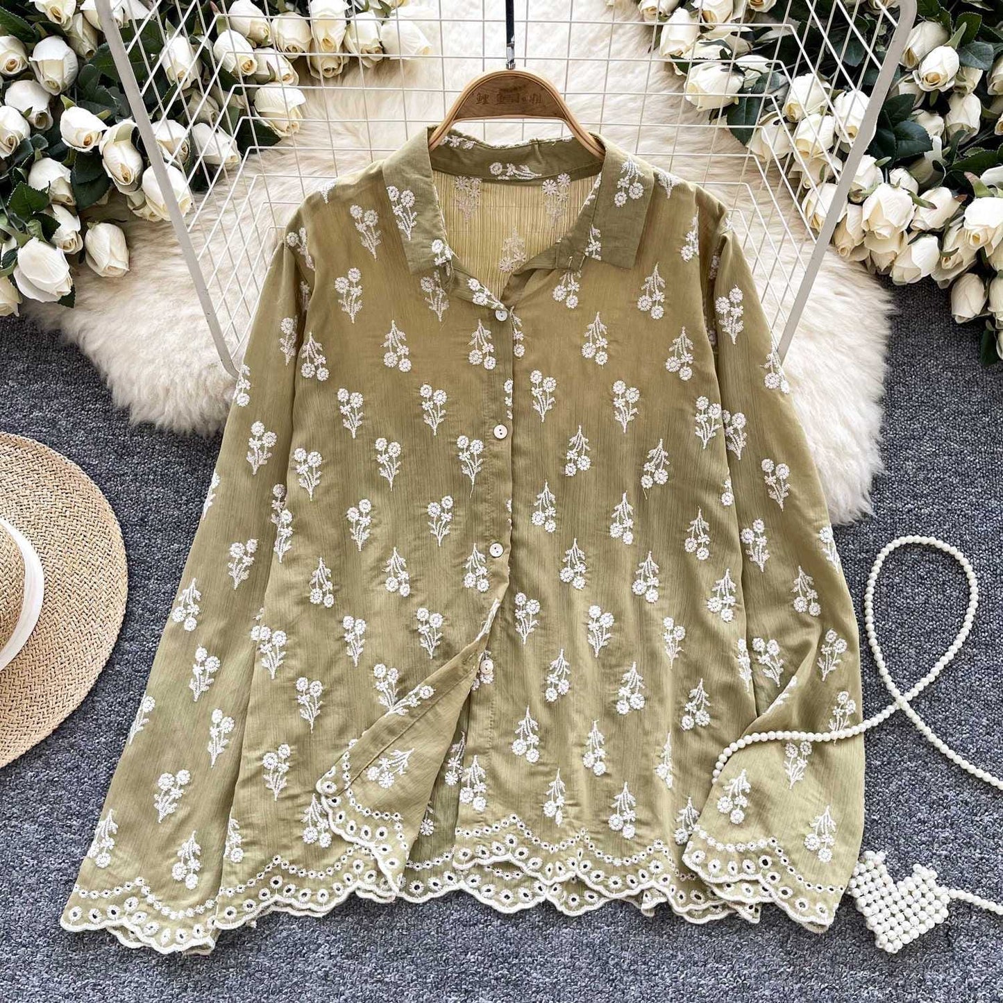 Ceci Embroidered Statement Shirt