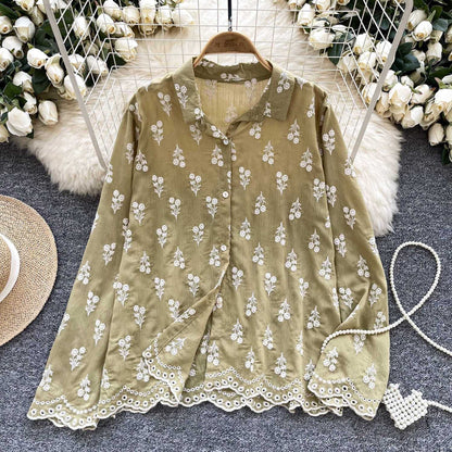 Ceci Embroidered Statement Shirt