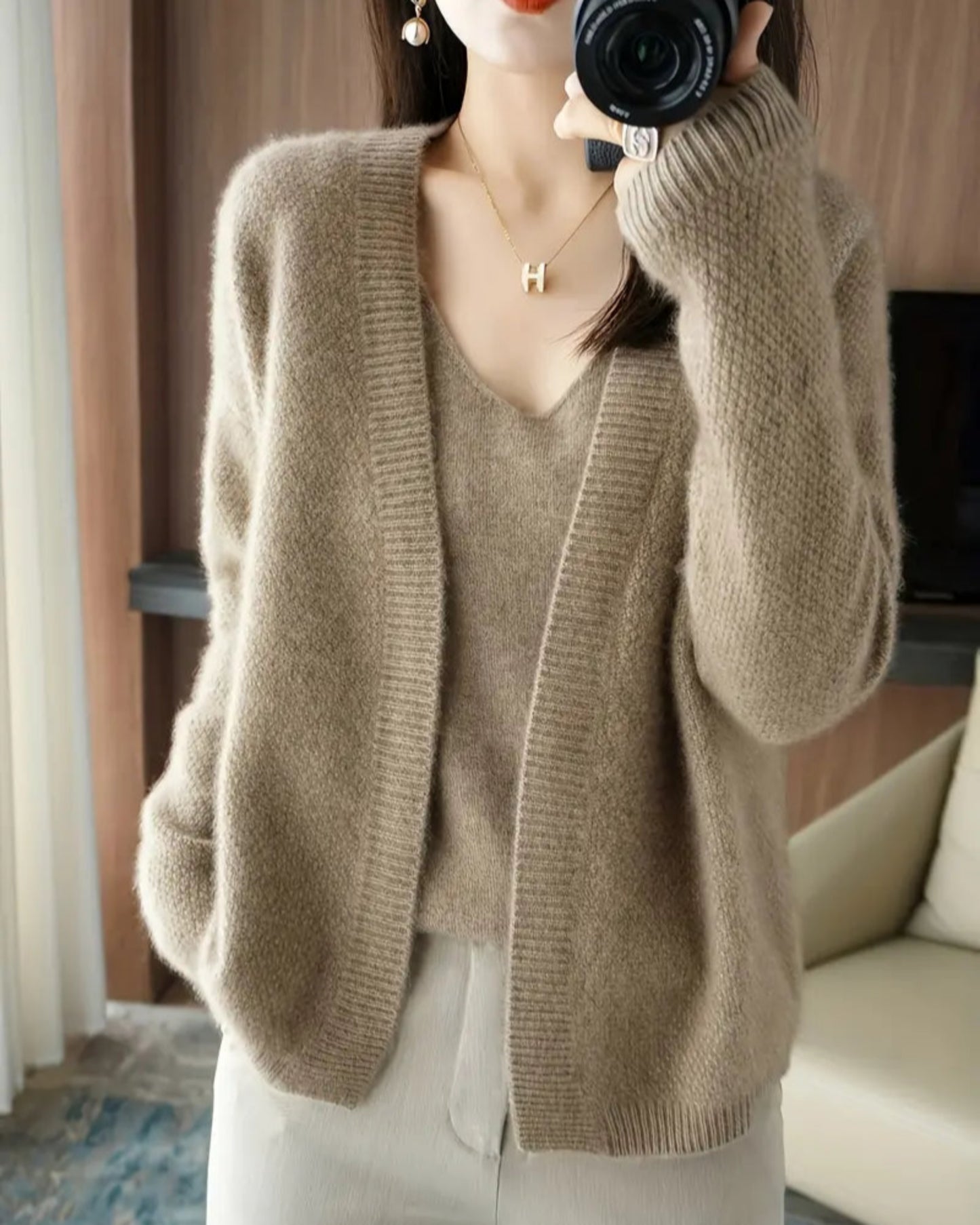 Charm Layered Cardigan Set