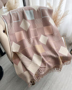 Chic Reversible Winter Poncho Shawl & Oversized Scarf