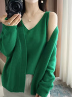 Charm Layered Cardigan Set