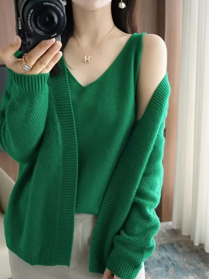 Charm Layered Cardigan Set